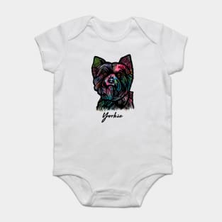 Yorkshire Terrier Dog Baby Bodysuit